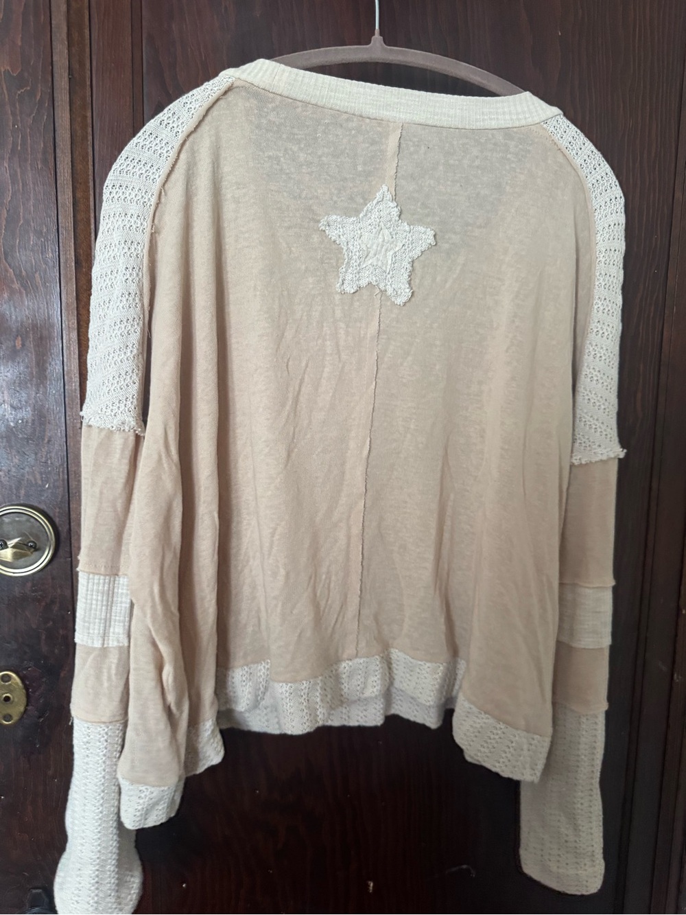 Star Patch Long Sleeve Knit Top - Picture 5 of 5